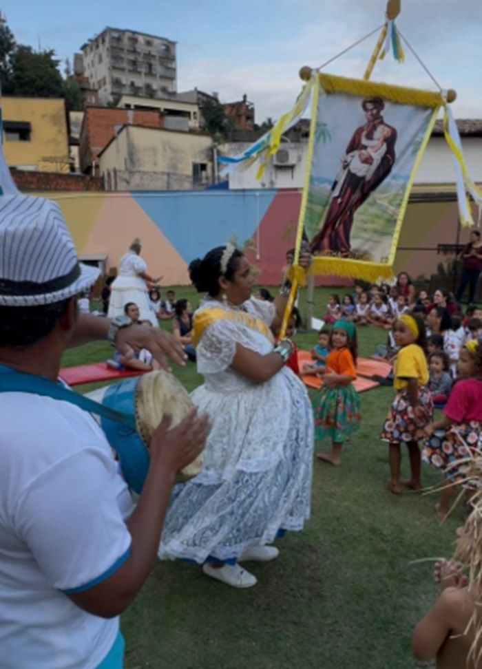 Atividade Congo: saberes que brotam no quintal no Cmei Gilda de Athayde Ramos