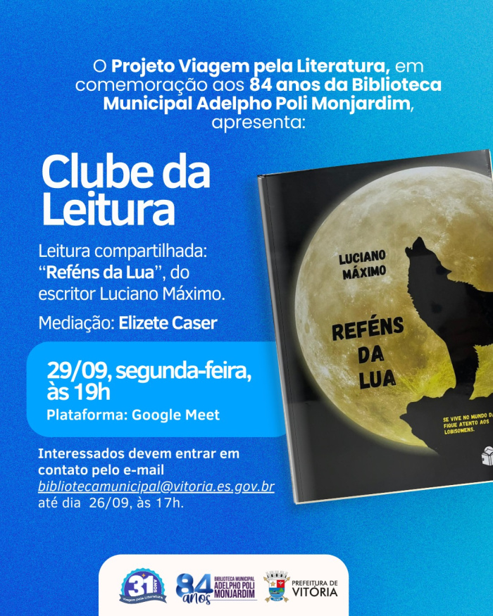 Os interessados em participar devem entrar em contato com a equipe da biblioteca.