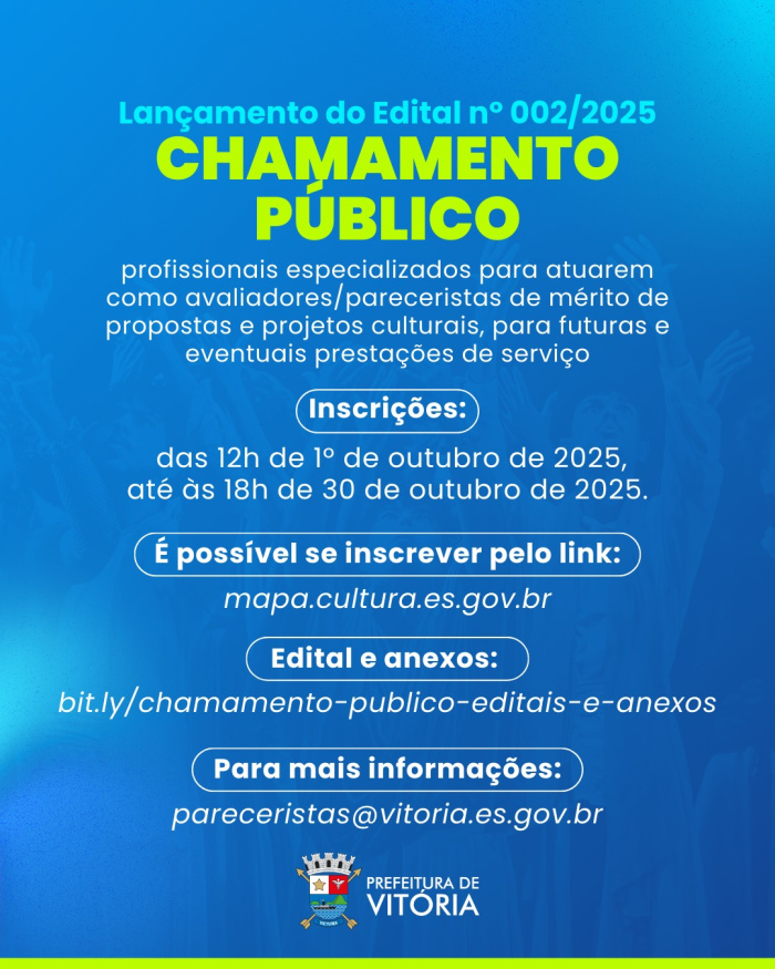Inscrições vão até o próximo dia 30.