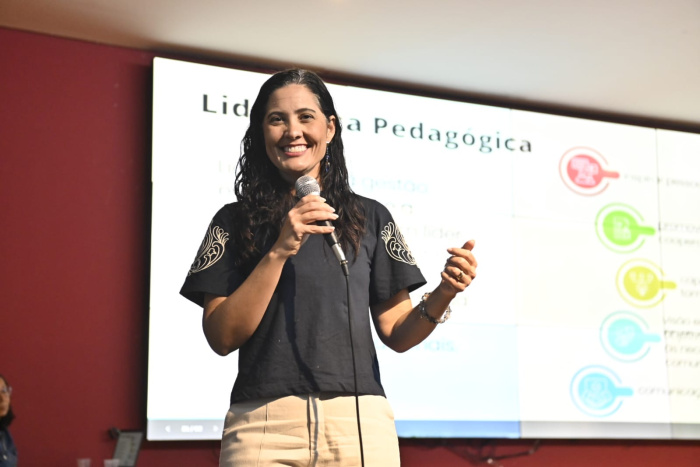 Primeira aula da formação de gestores escolares