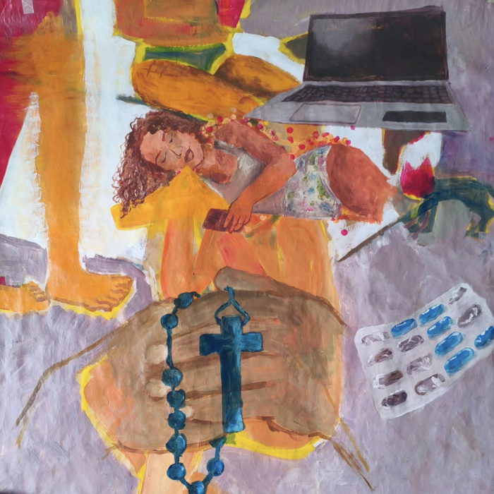 Obra da série F alguma coisa - Demais, do artista Max dos Santos.