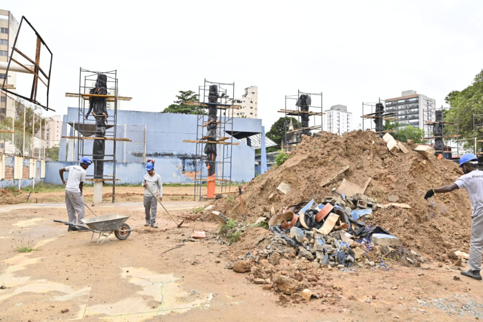 Visita às obras da Emef Aristóbulo Barbosa Leão