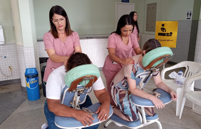 Profissionais da Saúde de Vitória recebem festa na Etsus