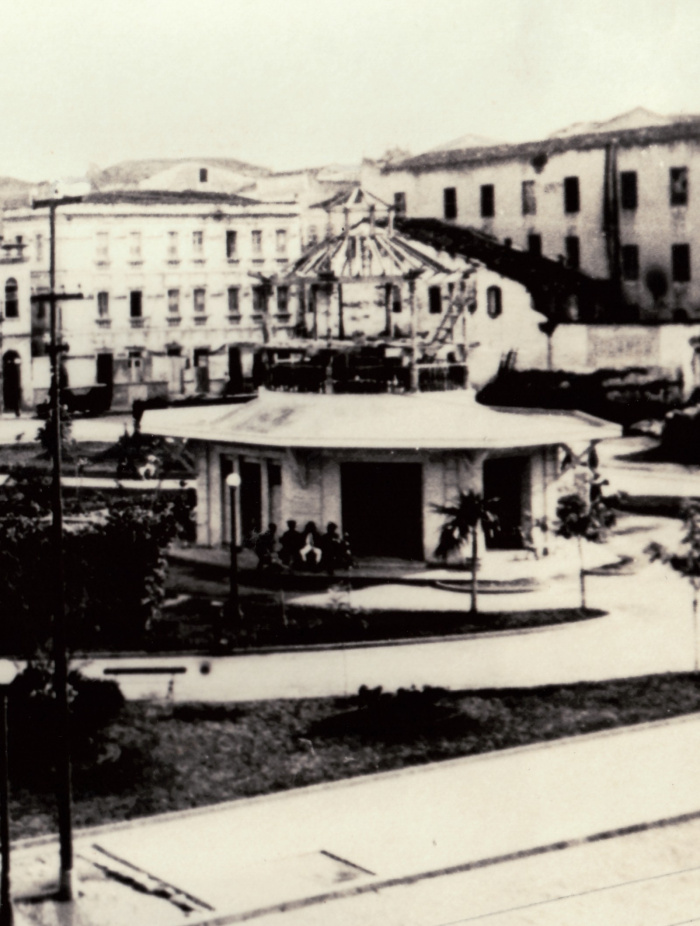 Quiosque da Praça da Independência. Década de 1920