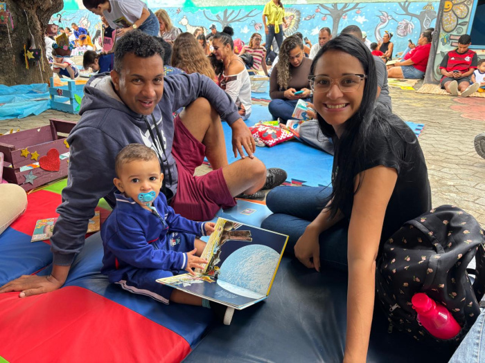 Projeto Pé de Livro fortalece vínculo entre famílias e a leitura no Cmei Ocarlina Nunes Andrade