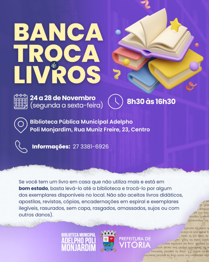 Banca troca de livros