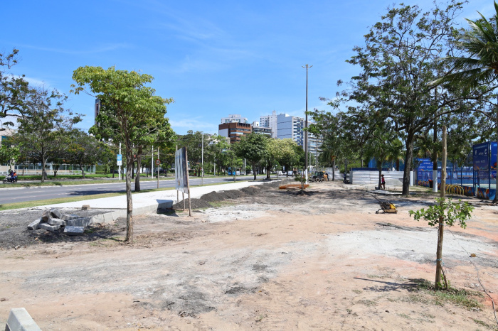 Obras da nova ciclovia que ligará a Curva da Jurema à Praça dos Namorados