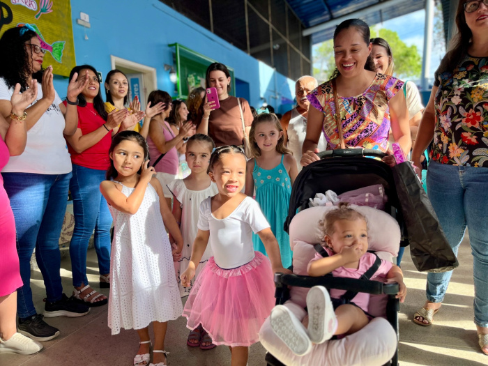 Crianças do CMEI Zenaide Cavalcanti celebram identidade capixaba