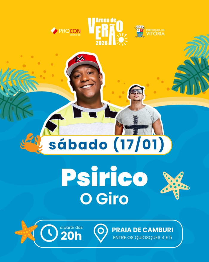 Arena de Verão 2026 dia 17 de janeiro