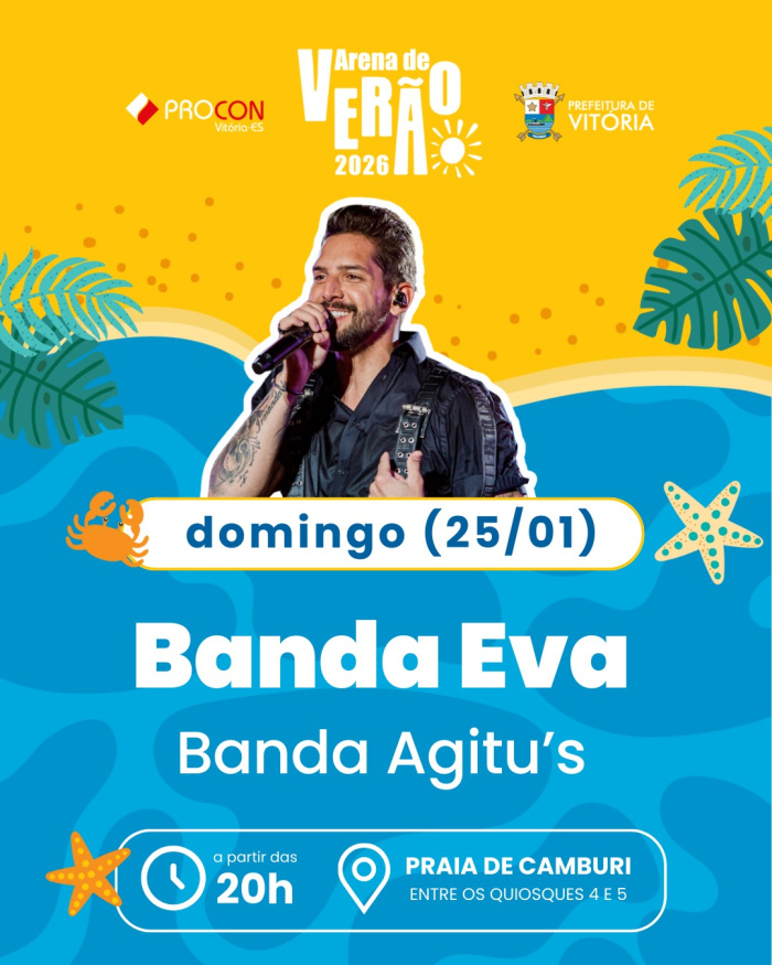 Arena de Verão 2026 - Bandas Eva e Agitu´s