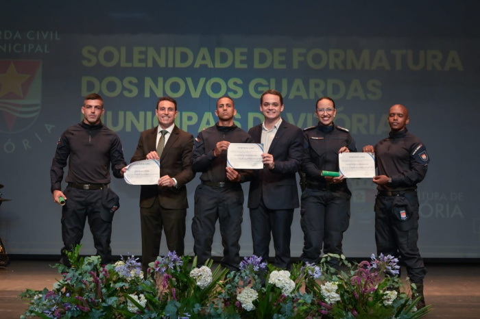 Formatura dos novos guardas municipais de Vitória