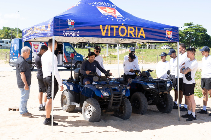 Aulas de quadriciclo para a Guarda de Vitória