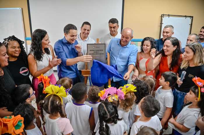 Entrega da Climatização pintura e telhado do CEMEI Ana Maria Chaves Colares