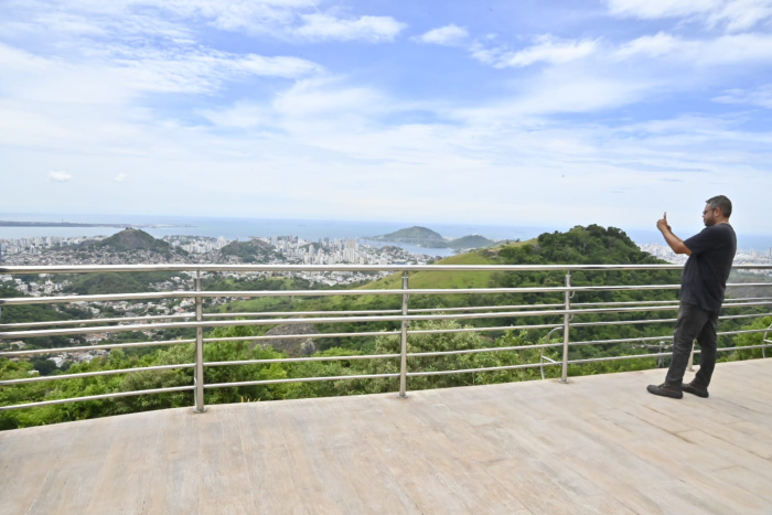 Mirante da Cidade no Parque da Fonte Grande