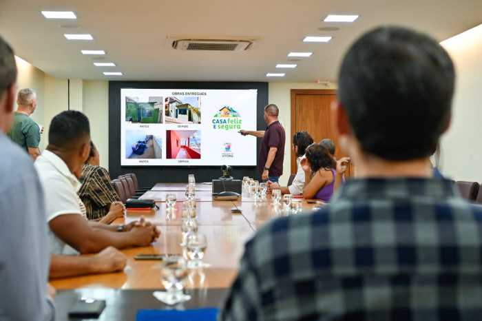 Assinatura da Ordem de Serviço para Execução das Obras do programa Casa Feliz e Segura