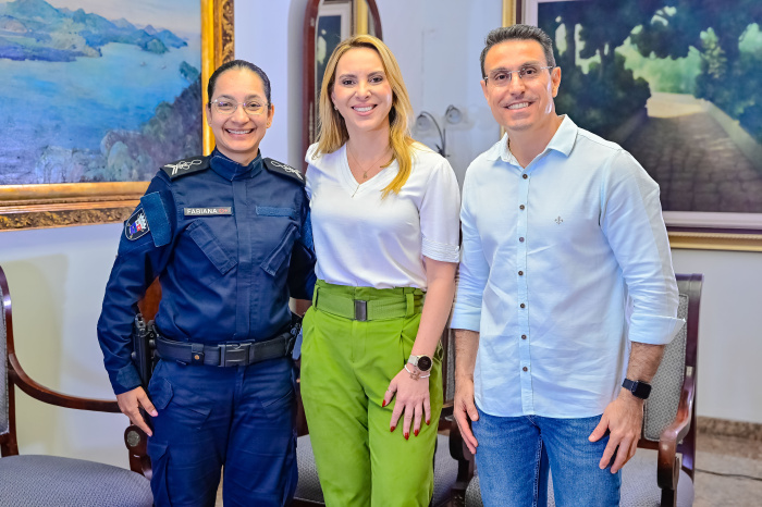 Anuncio nova Comandante Guarda Civil Municipal de Vitória Fabiana Gonçalves