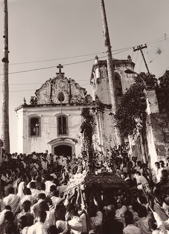 Chegada da imagem de São Benedito na Igreja Nossa Senhora do Rosário