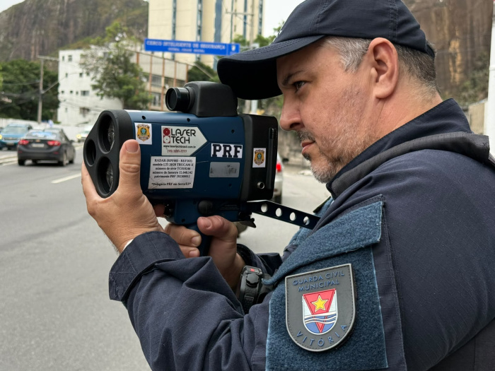 Guarda de Vitória usará radar móvel em ação educativa sobre bikes elétricas