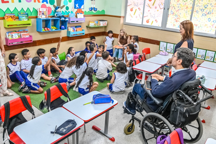 Visita à Emef Eunice Pereira Silveira e ao Cmei Jacy Alves Fraga