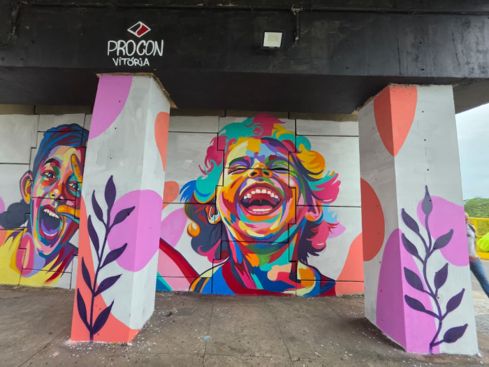 Grafite viaduto araceli praia de camburi